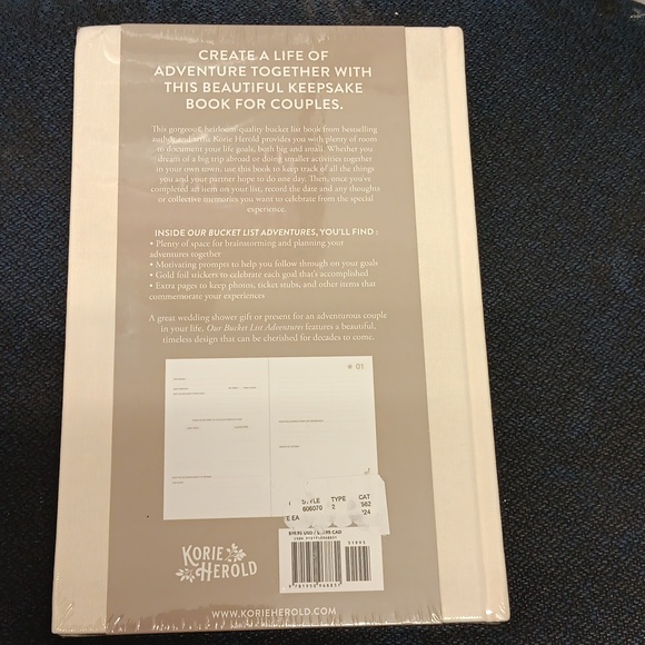 Our Bucket List Hardcover SEALED NWT - Picture 2 of 3